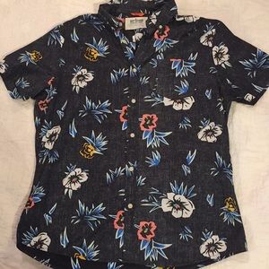 Mens short sleeve button down shirt